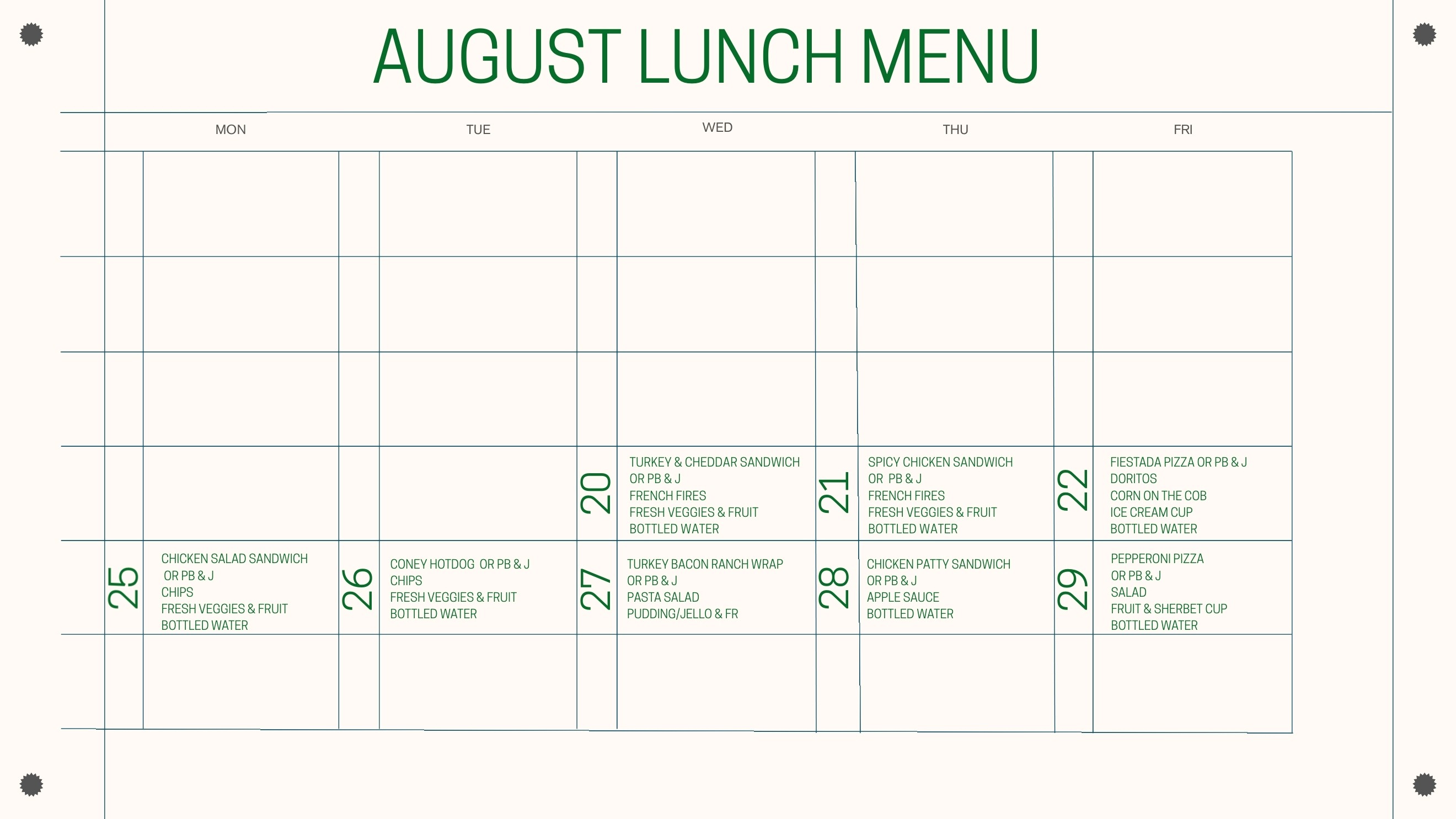 Newark-Catholic-High-School-Lunch-Menu